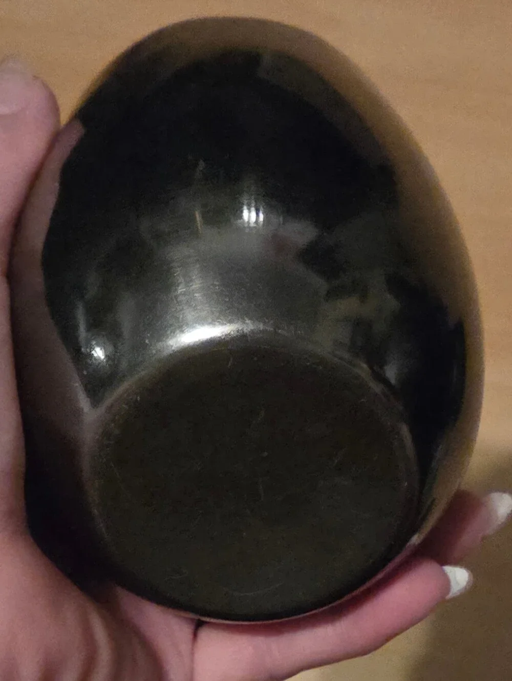 One Gunmetal Stainless Steel Wine Glass